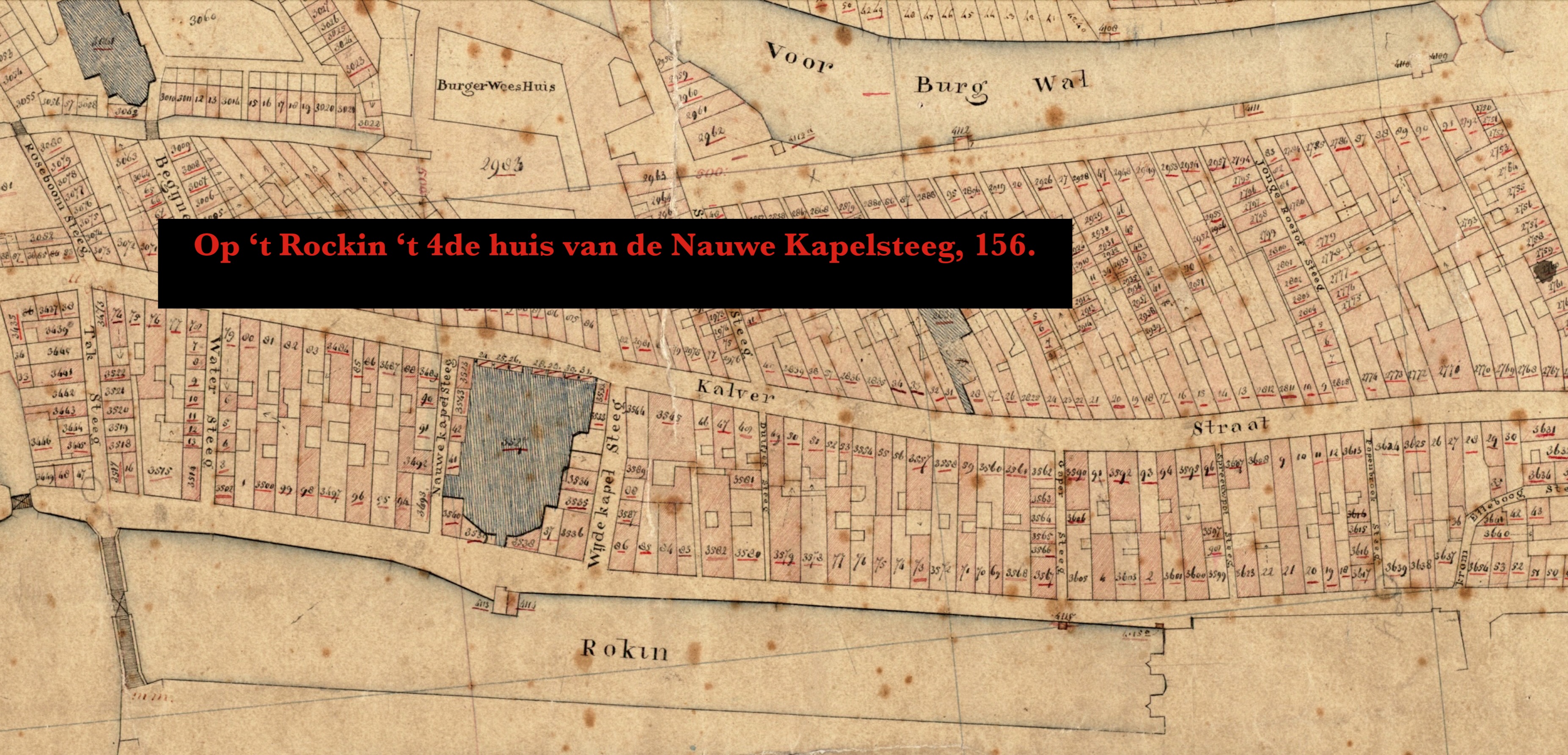 Op ‘t Rockin ‘t 4de huis van de Nauwe Kapelsteeg, 156. 