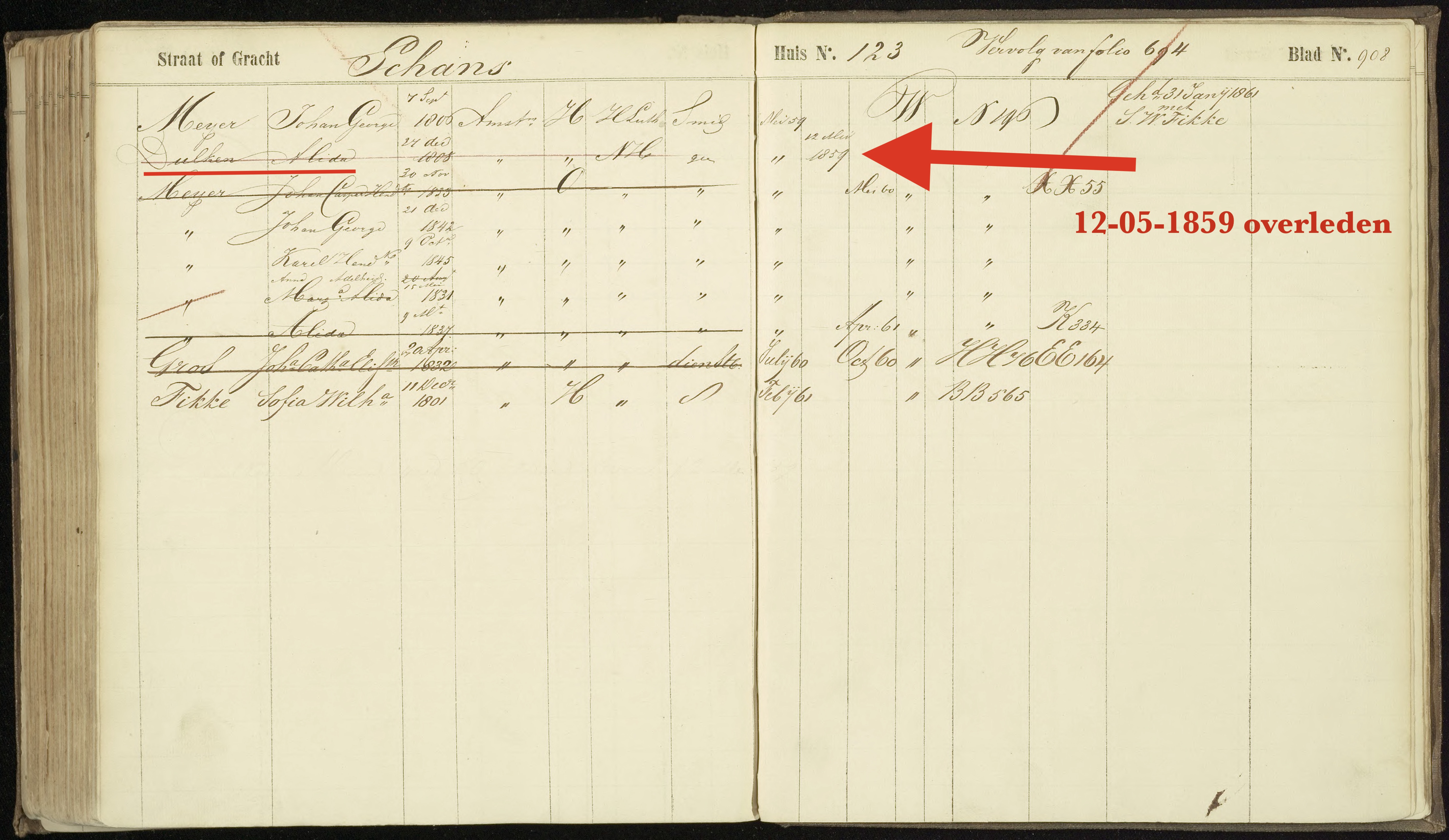 Overlijden Alida 1859 kopie