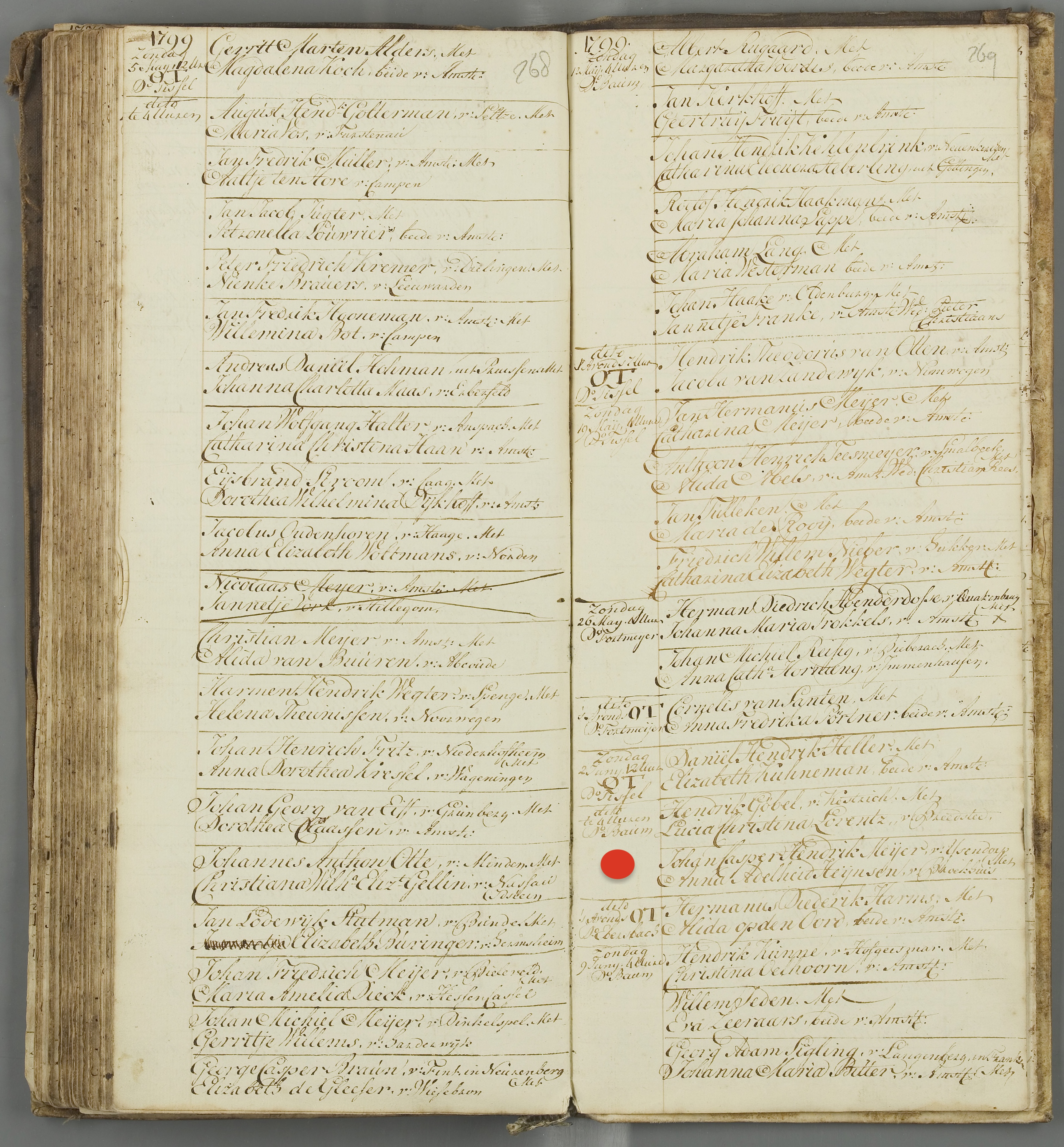 Adam, E.L. huwelijk 1799 Meijer Heins