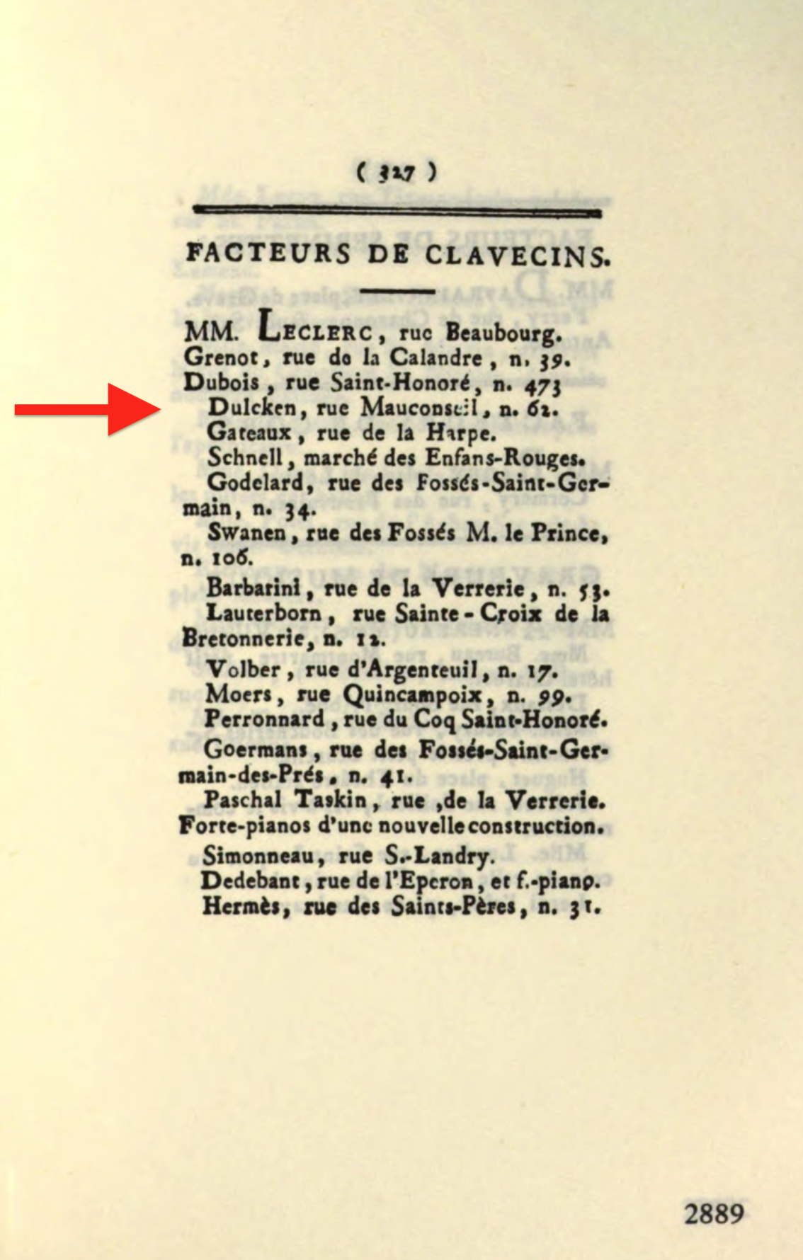 Dulcken, rue Mauconseil